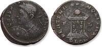 ROMAN EMPIRE AE (silvered) follis / nummus Crispus as Caesar, Londinium (London) mint - mintmark PLON - -