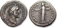 ROMAN EMPIRE AR silver denarius circa 140-143 A.D. Antoninus Pius, Rome - APOLLINI AVGVSTO - VF+ attractive steelgrey toning