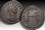 ROMAN EMPIRE AE/BI silvered antoninianus Aurelianus, Siscia - CONCORDIA MILiTVM, mintmark XXIVI - almost as minted -