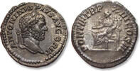 ROMAN EMPIRE AR silver denarius Caracalla, Rome mint - PONTIF TR P XIII COS III, Concordia - -