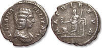 ROMAN EMPIRE AR silver denarius Julia Domna, Rome mint - MATRI DEVM - -