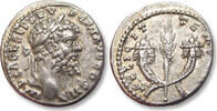 ROMAN EMPIRE AR silver denarius circa 194-195 A.D. Septimius Severus, Emesa - FELICIT TEMPOR - scarce type in high quality EF/EF+ light toning wi...