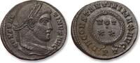 ROMAN EMPIRE AE (silvered) follis / nummus Constantine I, Ticinum (Pavia) mint, 1st officina - mintmark PT -