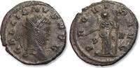 ROMAN EMPIRE AE/BI (silvered) antoninianus Gallienus, Rome mint - PROVID AVG, P and II in fields - scarce type! -