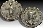 ROMAN EMPIRE AR silver antoninianus Julia Maesa, Rome mint - scarce, only antoninianus type struck for her - -