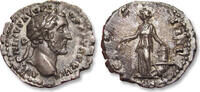 ROMAN EMPIRE AR silver denarius Antoninus Pius, Rome mint - COS IIII, Annona - -