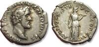 ROMAN EMPIRE AR silver denarius 138 A.D. Antoninus Pius as Caesar, Rome mint - AVG PIVS P M TR P COS DES II, Diana - VF+ attractive light toning
