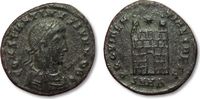 ROMAN EMPIRE AE follis Constantine II, Heraclea -- camp-gate --