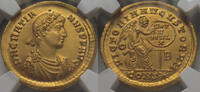ROMAN EMPIRE AV gold solidus circa 367-375 A.D. Gratian / Gratianus, Constantinople - very rare type