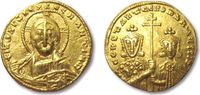 BYZANTINE EMPIRE AV gold solidus Constantine VII and Romanus II, Constantinople