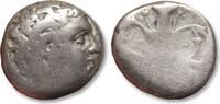 ANCIENT GREECE AR silver didrachm CYRENAICA, Cyrene - Magas, halfbrother of Ptolemy I, as Ptolemaic governor- -