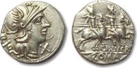 ROMAN REPUBLIC AR denarius Cn. Lucretius Trio, Rome --EF condition--