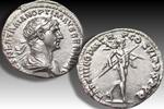 ROMAN EMPIRE AR silver denarius circa 114-117 A.D. Trajan / Trajanus, Rome mint - PARTHICO P M TR P COS VI P P S P - Mars right EF/EF+ nearly as ...