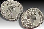 ROMAN EMPIRE AR silver denarius circa 116 A.D. Trajan / Trajanus, Rome - removed from NGC slab AU Strike: 5/5 Surface: 4/5 - EF+ nearly as minted...