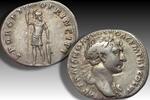 ROMAN EMPIRE AR silver denarius circa 103-111 A.D. Trajan / Trajanus, Rome - VF/VF+ light toning, some small scratches