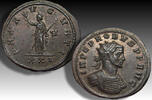 ROMAN EMPIRE AE/BI silvered antoninianus circa 280 A.D. Probus, Siscia mint 5th officina - PAX AVGVS