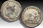 ROMAN EMPIRE AR silver denarius circa 112-117 A.D. Trajan / Trajanus, Rome mint - celebrating the Vi