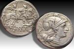 ROMAN REPUBLIC AR silver denarius 207 B.C. Anonymous issue, Rome mint - ... 479,00 EUR  zzgl. 18,00 EUR Versand