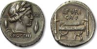 ROMAN REPUBLIC AR Denarius L. Furius Cn. f. Brocchus, Rome