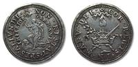 Spanish Netherlands AR jeton/medal Spanish Netherlands SILVER medal 1575: Dutch trust in god in troubled times
