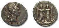 ROMAN REPUBLIC Denarius C. Egnatius Cn.f. Cn.n. Maxsumus, Rome