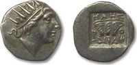ANCIENT GREECE - ISLANDS OF CARIA AR Drachm AR drachm Rhodos / Rhodes, magistrate Maes