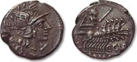 ROMAN REPUBLIC Denarius C. Curiatius Trigeminus, Rome