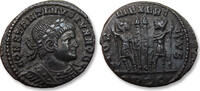 ROMAN EMPIRE AE follis Constantine II Caesar, Lugdunum (Lyon) mint - mintmark ⁕PLG - -