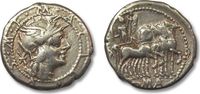 ROMAN REPUBLIC AR Denarius M. Acilius M.f., Rome