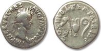 ROMAN EMPIRE AR Denarius Nerva, Emblems of the pontificate, Rome