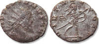 ROMAN EMPIRE Silvered antoninianus Aureolus, Mediolanum (Milan) mint 3rd officina - VIRTVS EQVIT - -