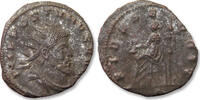 ROMAN EMPIRE Silvered antoninianus Aureolus, Mediolanum (Milan) mint 1st officina - FIDES EQVIT, scarce - -