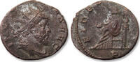 ROMAN EMPIRE Silvered antoninianus Aureolus, Mediolanum (Milan) mint 1st officina - FIDES EQVIT, scarce - -