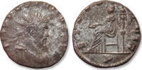 ROMAN EMPIRE Silvered antoninianus Aureolus, Mediolanum (Milan) mint 1st officina - FIDES EQVIT - -