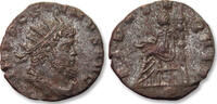ROMAN EMPIRE Silvered antoninianus Aureolus, Mediolanum (Milan) mint 1st officina - FIDES EQVIT - -