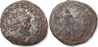 ROMAN EMPIRE Silvered antoninianus Aureolus, Mediolanum (Milan) mint 3rd officina - PAX EQVITVM - -