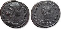 ROMAN EMPIRE AE follis Fausta, Thessalonica mint - mintmark SMTSA - SPES REIPVBLICAE reverse -