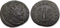 ROMAN EMPIRE BI antoninianus Postumus, Cologne - extremely rare HERCVLI ROMANO AVG reverse type - -
