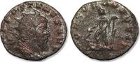 ROMAN EMPIRE BI silvered antoninianus Aureolus, Mediolanum mint - very rare variety: AEQVIT instead of EQVIT -