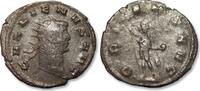 ROMAN EMPIRE AE silvered antoninianus Gallienus, Mediolanum (Milan) mint - ORIENS AVG - -