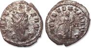 ROMAN EMPIRE AE/BI silvered antoninianus Gallienus, Rome mint - INDVLGENTIA AVG, XI in right field - -