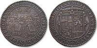 SPANISH NETHERLANDS AR commemorative medal 1600 A.D. by C. van de Vogelaer: Dutch victory over the Spanish, the battle of Nieuwpoort EF++ very hi...