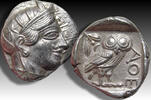 ANCIENT GREECE AR tetradrachm 454-404 B.C. Attica, Athens - beautiful high quality example of this iconic coin - vz / vz+
