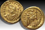 ROMAN EMPIRE AV gold solidus circa 462 A.D. Leo I, Thessalonica - very rare consular issue, long provenance list + published ss+ some minor scrap...