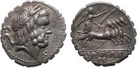 Roman Republic denarius serratus Q.Antonius Balbus -
