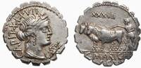 Roman Republic  denarius serratus 81 BC. Almost vz