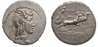 Roman Republic denarius L.Julius Bursio -