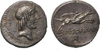 Roman Republic Ar.denarius L.Calpurnius Piso Frugi -