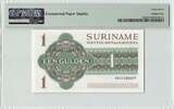 1984 SURINAME P.116h - 1 Gulden PMG 67 EPQ