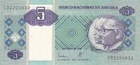 Africa ANGOLA P.144a - 5 Kwanzas UNC -